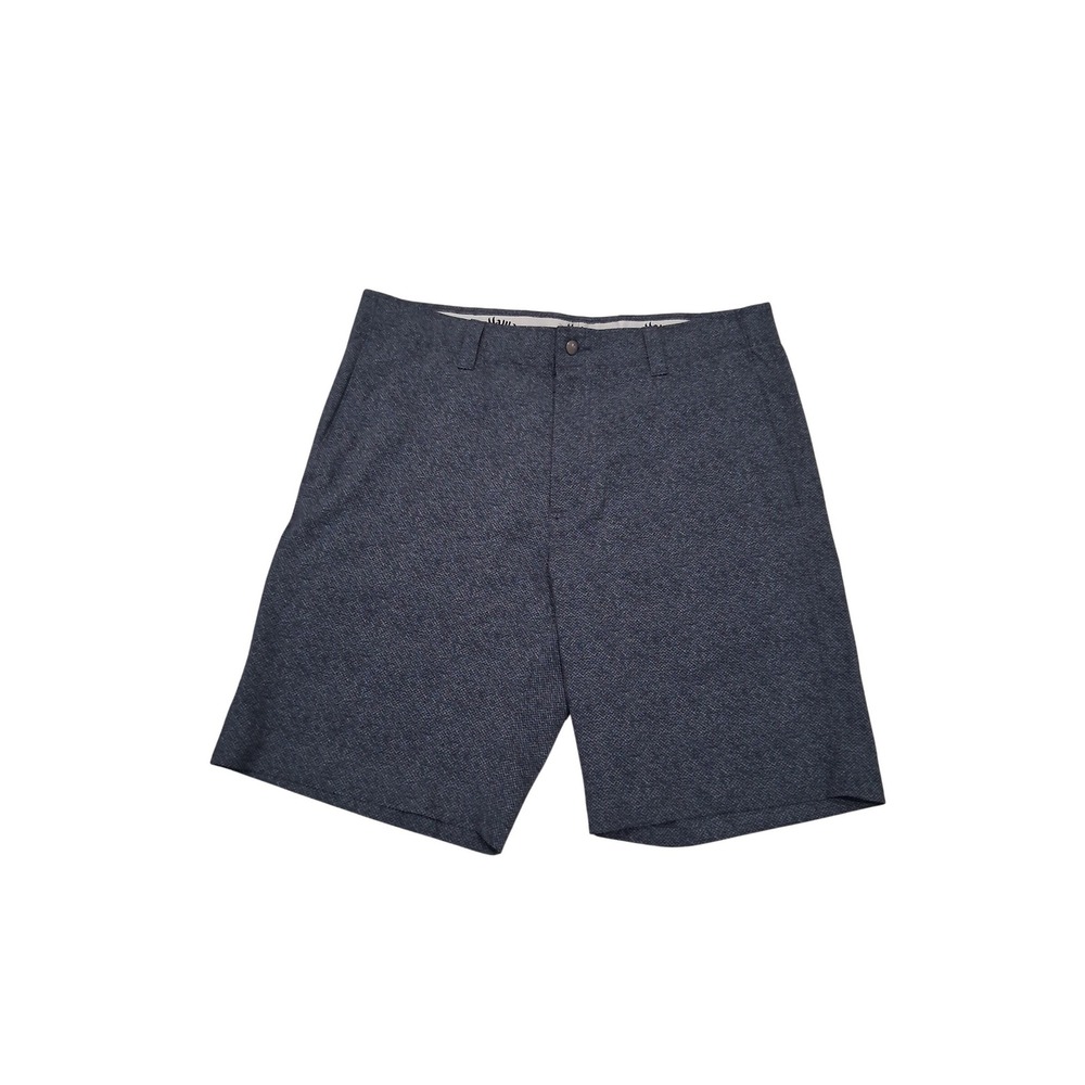 Callaway Mens Golf Shorts Size 34 Navy Blue Grey Pattern Stretch Performance